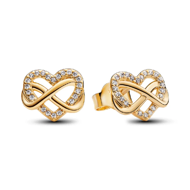 Luxury Jewelry Without The Luxury Price Tag Sparkling Infinity Heart Stud Earrings