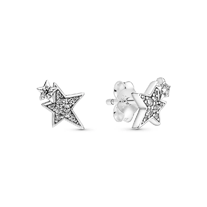 Premium Diamond Jewelry At Once-In-A-Lifetime Discounts Sparkling Asymmetric Stars Stud Earrings Premium Diamond Jewelry At Once-In-A-Lifetime Discounts Sparkling Asymmetric Stars Stud Earrings