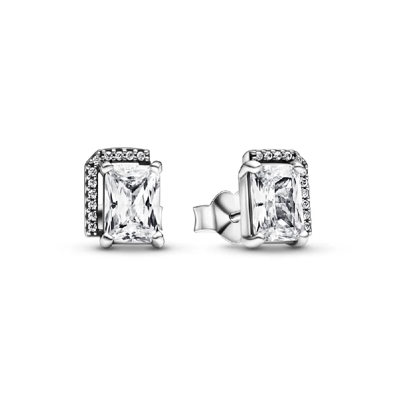 Limited-Stock Jewelry Sale – Shop Before It's Gone Rectangular Sparkling Halo Stud Earrings Limited-Stock Jewelry Sale – Shop Before It's Gone Rectangular Sparkling Halo Stud Earrings