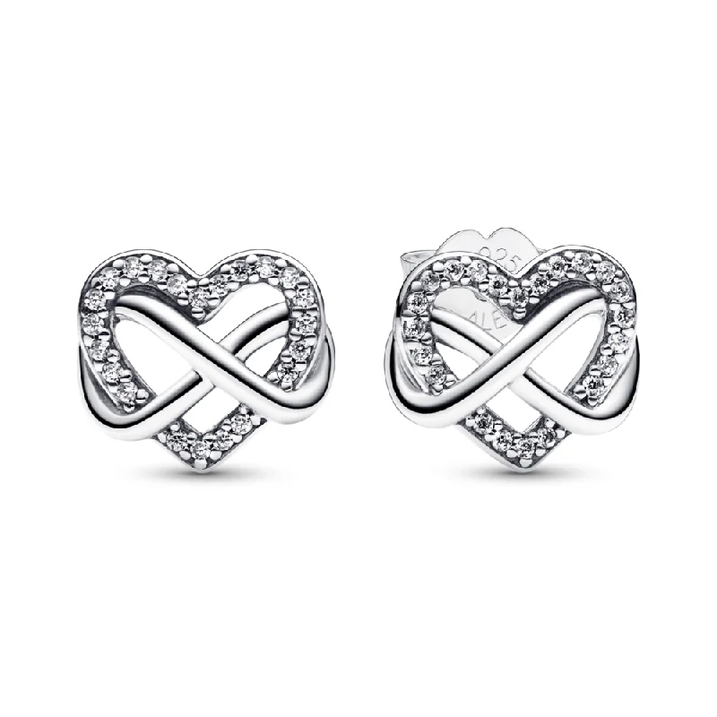 Flash Sale On Elegant Jewelry – Don't Miss Out Sparkling Infinity Heart Stud Earrings Flash Sale On Elegant Jewelry – Don't Miss Out Sparkling Infinity Heart Stud Earrings