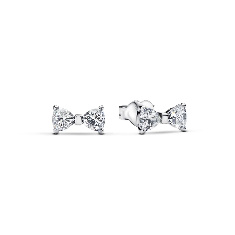 Don't Miss Out On Jaw-Dropping Jewelry Discounts Sparkling Small Bow Stud Earrings