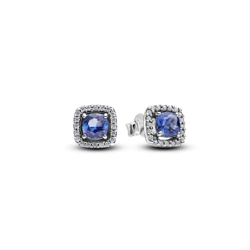 Glamorous Jewelry, Glamorous Deals – Shop Now Sparkling Square Blue Halo Stud Earrings Glamorous Jewelry, Glamorous Deals – Shop Now Sparkling Square Blue Halo Stud Earrings