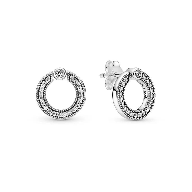 Stunning Jewelry Pieces At The Lowest Prices Ever Pavé & Logo Circle Reversible Stud Earrings Stunning Jewelry Pieces At The Lowest Prices Ever Pavé & Logo Circle Reversible Stud Earrings