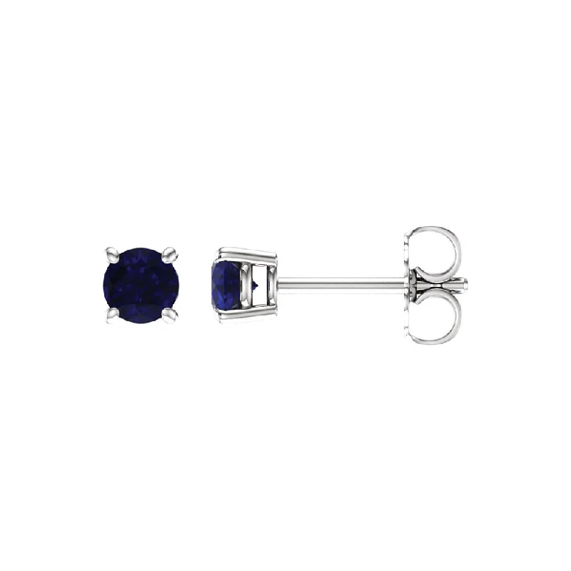 Elegant Jewelry, Exclusive Prices – Shop Now 4mm Round Blue Sapphire Stud Earrings in 14k White Gold Elegant Jewelry, Exclusive Prices – Shop Now 4mm Round Blue Sapphire Stud Earrings in 14k White Gold