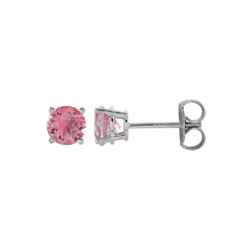Bestselling Jewelry Now On Sale – Elevate Your Look 4mm Round Pink Tourmaline Stud Earrings in 14k White Gold Bestselling Jewelry Now On Sale – Elevate Your Look 4mm Round Pink Tourmaline Stud Earrings in 14k White Gold