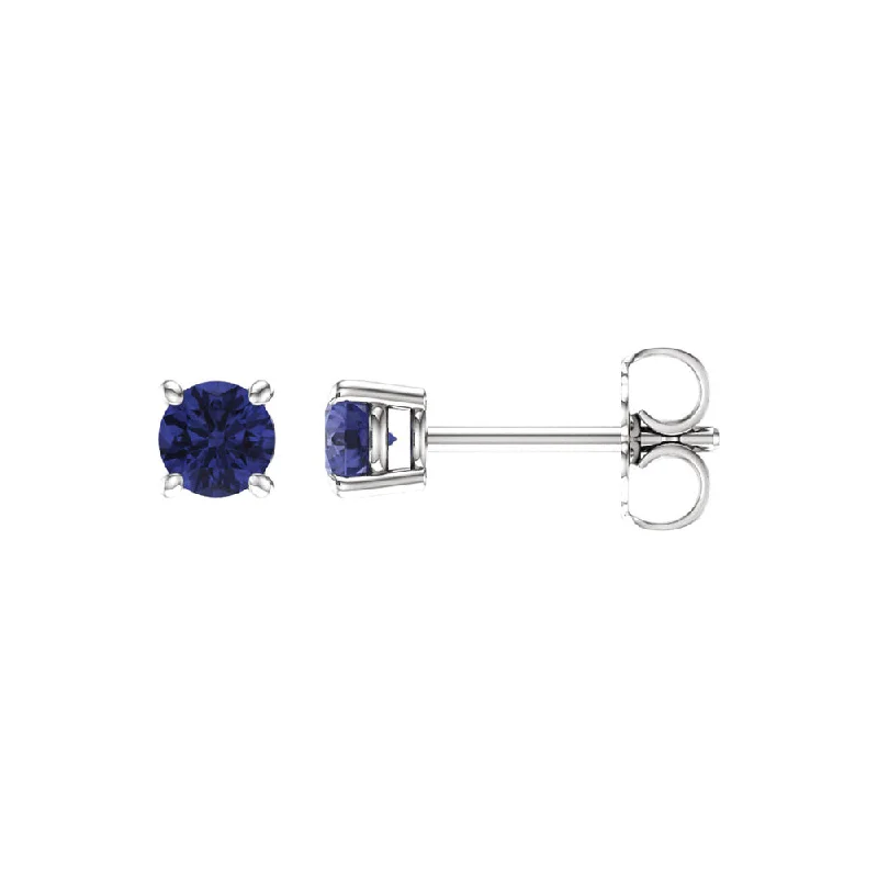 Luxury Jewelry Sale – Sparkle For Less 4mm Round Tanzanite Stud Earrings in 14k White Gold Luxury Jewelry Sale – Sparkle For Less 4mm Round Tanzanite Stud Earrings in 14k White Gold