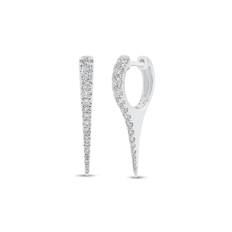 Stunning Jewelry At A Fraction Of The Price Diamond Spike Huggie Earrings