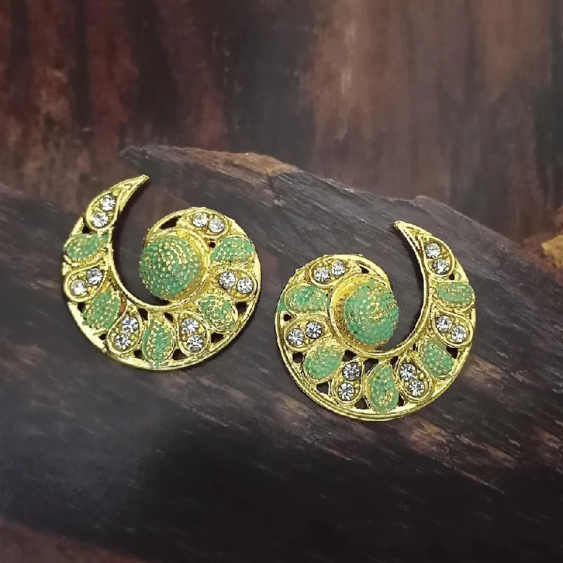 The Biggest Jewelry Sale Of The Year Is Here Adi Gold Plated Red Meenakari And Austrian Stone Stud Earrings - 1319234A The Biggest Jewelry Sale Of The Year Is Here Adi Gold Plated Red Meenakari And Austrian Stone Stud Earrings - 1319234A