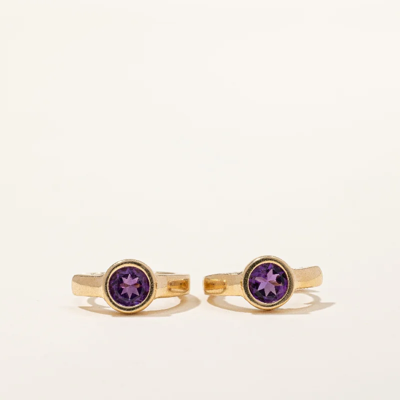 The Ultimate Jewelry Sale – Shop Premium Styles Amethyst Hoop Earrings | 1.10ctw |