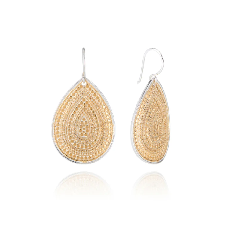 Delicate Crystal Jewelry For Sophisticated Charm Anna Beck Classic Large Dotted Teardrop Earrings Delicate Crystal Jewelry For Sophisticated Charm Anna Beck Classic Large Dotted Teardrop Earrings