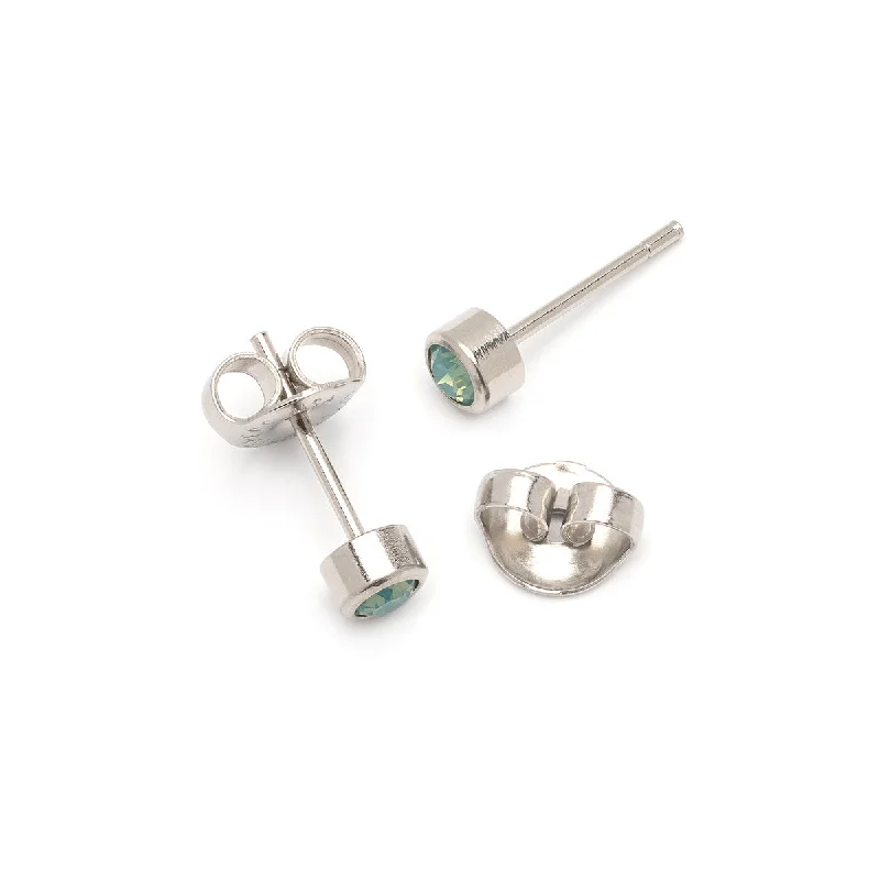 Don't Miss Out On Jaw-Dropping Jewelry Discounts Aquamarine Crystal Stud Earrings