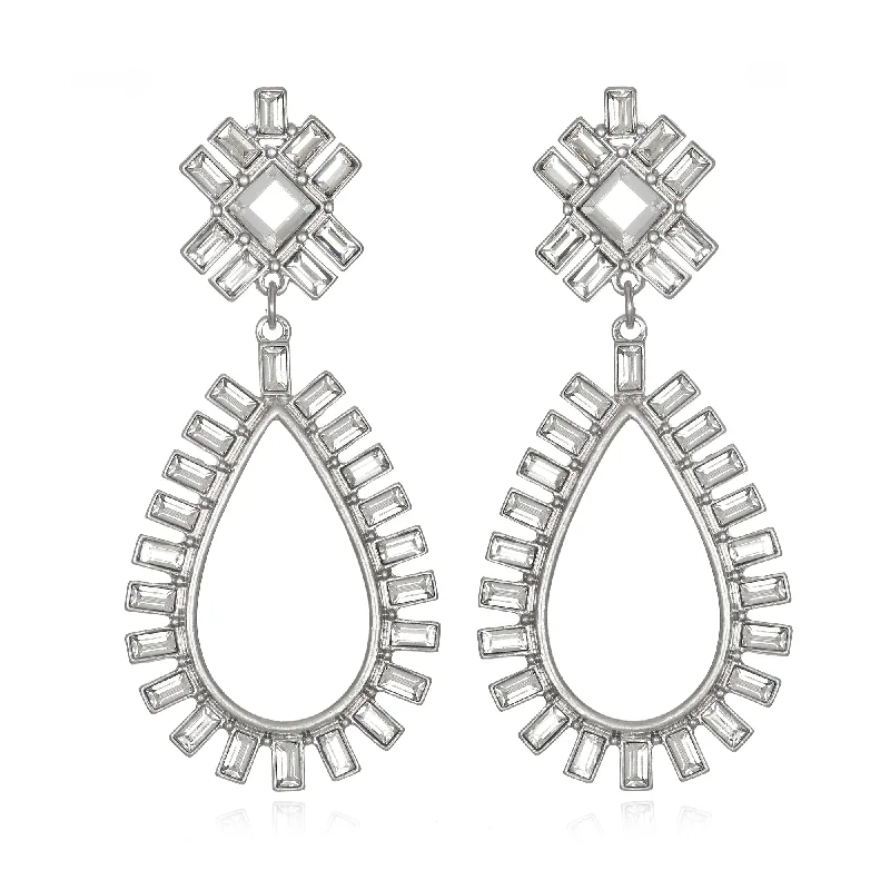 Luxury Meets Affordability – Jewelry Sale Live Now Baguette Teardrop Earrings