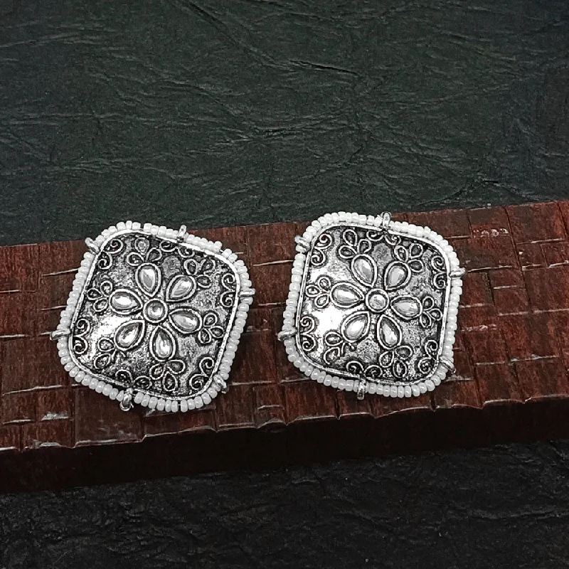 Make Every Moment Shine – Jewelry Discounts Available Bhavi Jewels Oxidised Plated Stud Earrings