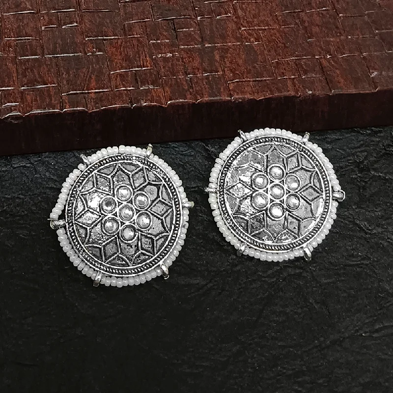 Grab Stylish Jewelry Before The Sale Ends Bhavi Jewels Oxidised Plated Stud Earrings Grab Stylish Jewelry Before The Sale Ends Bhavi Jewels Oxidised Plated Stud Earrings