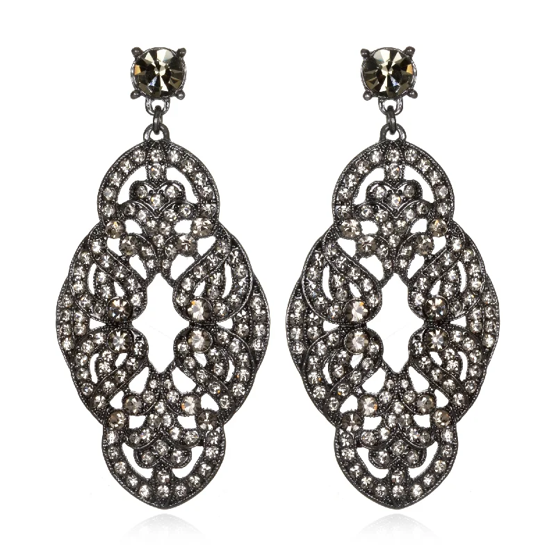 Unlock Unbeatable Jewelry Deals Before They’Re Gone Black Deco Knot Drop Earrings