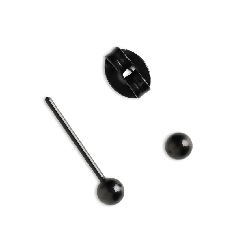 Flash Jewelry Sale – Get Stunning Pieces At Low Prices Black Titanium Ball Stud Earrings Flash Jewelry Sale – Get Stunning Pieces At Low Prices Black Titanium Ball Stud Earrings