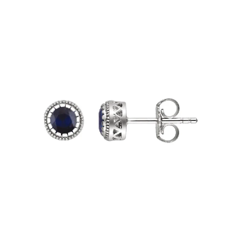 Personalized Jewelry Sale – Meaningful Gifts At Great Prices Blue Sapphire September Birthstone 8mm 14k White Gold Stud Earrings Personalized Jewelry Sale – Meaningful Gifts At Great Prices Blue Sapphire September Birthstone 8mm 14k White Gold Stud Earrings