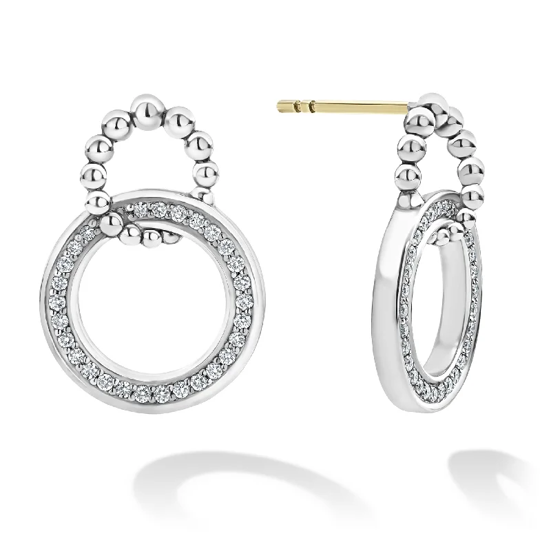 Breathtaking Jewelry, Breathtaking Prices Caviar Spark Double Circle Diamond Caviar Earrings