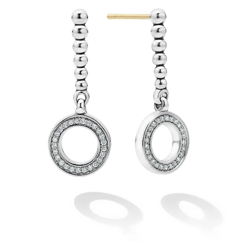 Fashion-Forward Jewelry At Incredible Prices Caviar Spark Drop Circle Diamond Earrings