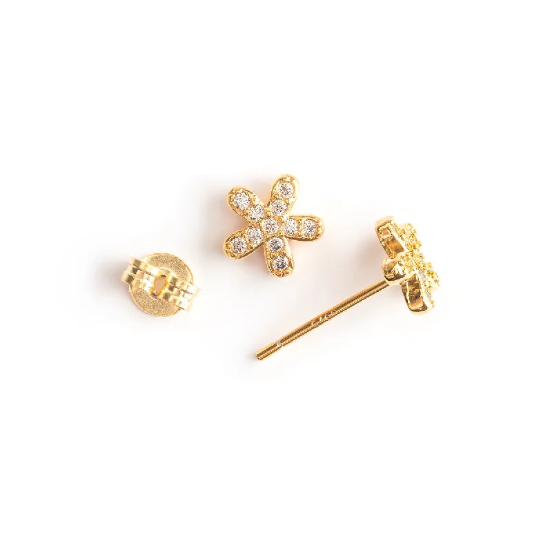 Best-Selling Jewelry Now Available At Special Deals Crystal Flower Gold Mini Stud Earrings Best-Selling Jewelry Now Available At Special Deals Crystal Flower Gold Mini Stud Earrings