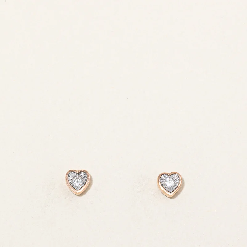 Seasonal Jewelry Sale – Upgrade Your Style Today Diamond Heart Earrings | 0.10ctw |