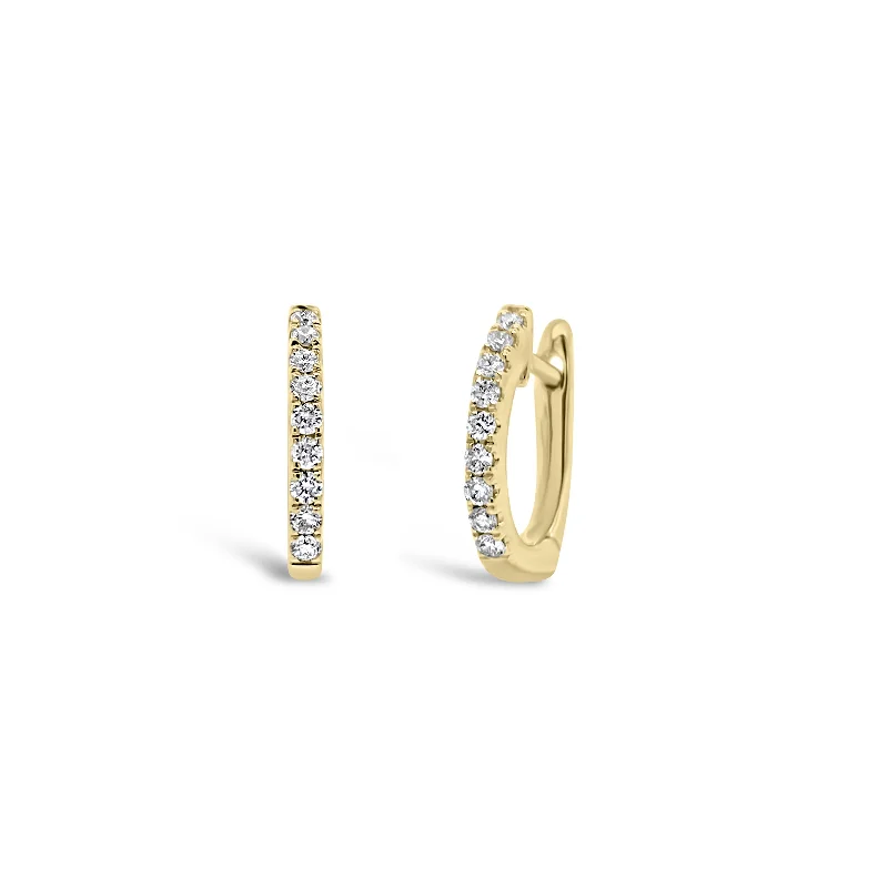 Get Ready To Sparkle – Special Jewelry Discounts Diamond Small Huggie Earrings