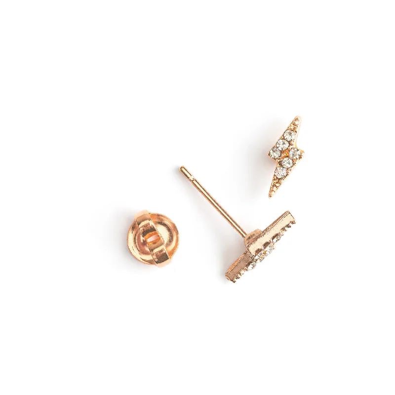 Shop Dazzling Jewelry With Special Promotional Discounts Gold Crystal Lightning Bolt Stud Earrings Shop Dazzling Jewelry With Special Promotional Discounts Gold Crystal Lightning Bolt Stud Earrings