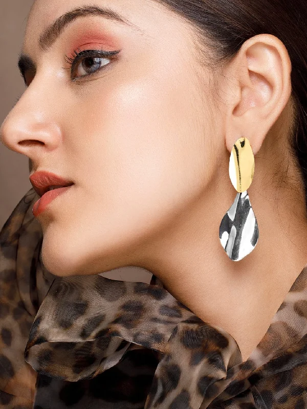 Exclusive Online Discounts On Stylish Jewelry Tokyo Talkies x Rubans Gold-Toned & Silver-Toned Contemporary Drop Earrings Exclusive Online Discounts On Stylish Jewelry Tokyo Talkies x Rubans Gold-Toned & Silver-Toned Contemporary Drop Earrings