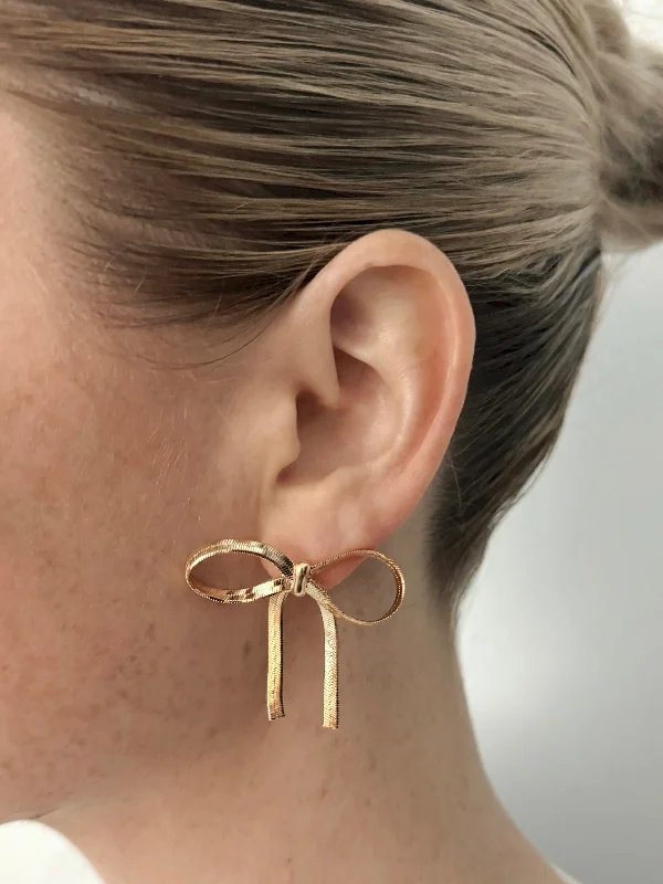 Shop Stylish Jewelry Now And Save Big GOLDIE BOW STUDS