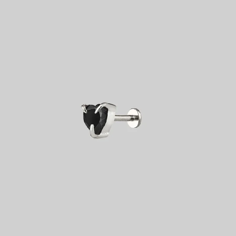 Jewelry Clearance Sale – Final Reductions HEART & SOUL. Black Spinel Heart Stud Earring - Silver Jewelry Clearance Sale – Final Reductions HEART & SOUL. Black Spinel Heart Stud Earring - Silver
