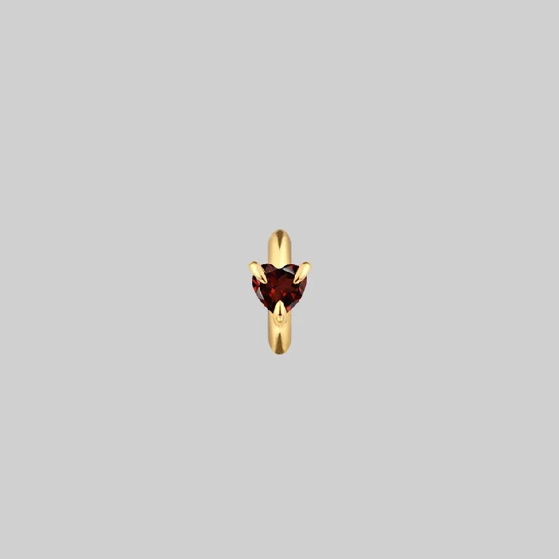 Best Jewelry Sale – Shop Exclusive Designs Now HEART & SOUL. Garnet Heart Hoop Earrings - Gold Best Jewelry Sale – Shop Exclusive Designs Now HEART & SOUL. Garnet Heart Hoop Earrings - Gold
