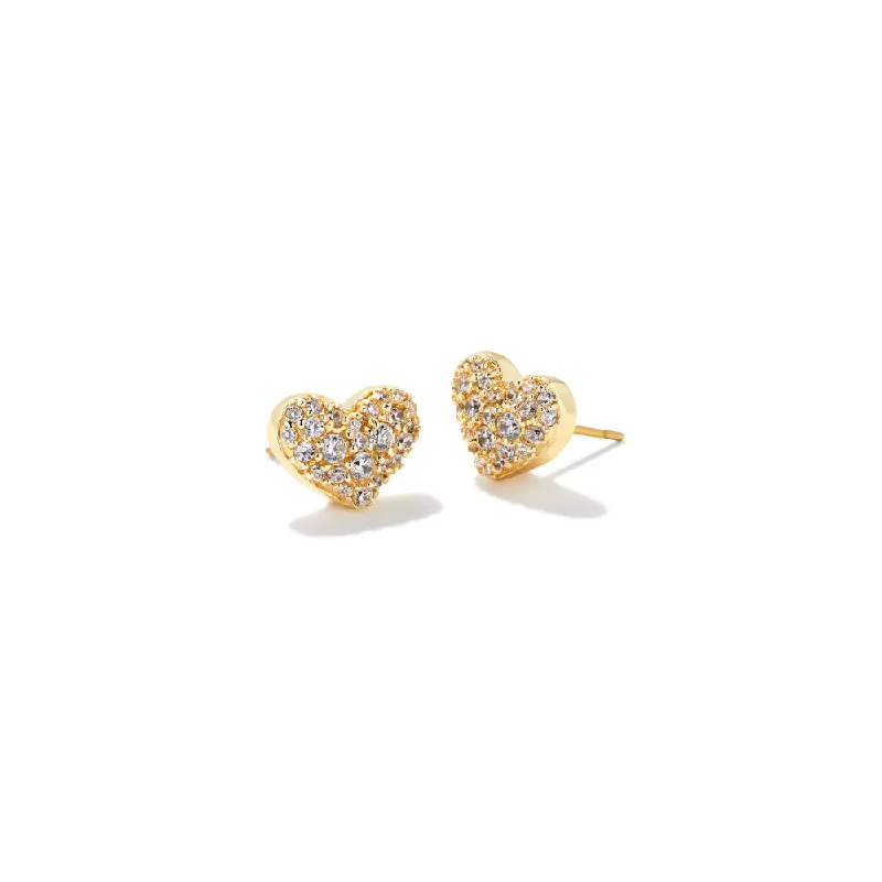 Dazzle With Discounts – Shop Jewelry On Sale Kendra Scott Ari Pave Crystal Heart Earrings in White Cubic Zirconia Dazzle With Discounts – Shop Jewelry On Sale Kendra Scott Ari Pave Crystal Heart Earrings in White Cubic Zirconia