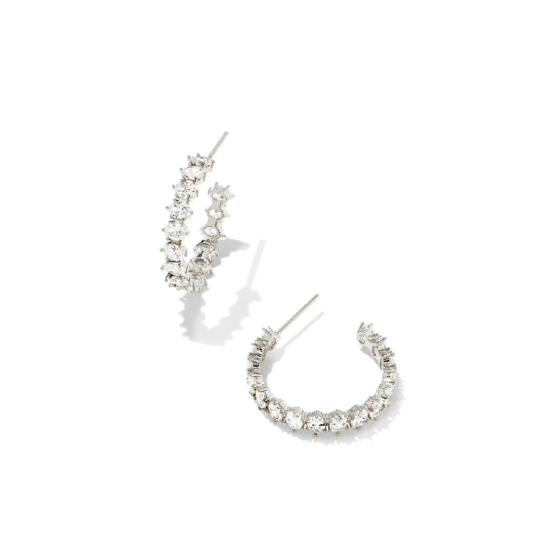 Huge Markdowns On Premium Jewelry Styles Kendra Scott Cailin Crystal Hoop Earrings