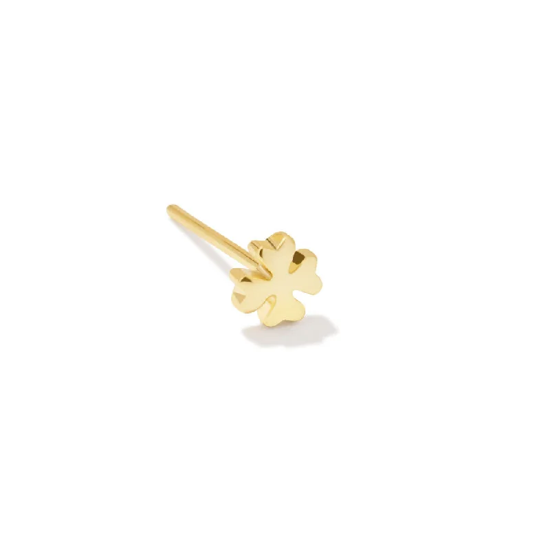 Grab Exquisite Jewelry At The Lowest Prices Kendra Scott Clover Single Stud Earring - Gold Tone Grab Exquisite Jewelry At The Lowest Prices Kendra Scott Clover Single Stud Earring - Gold Tone