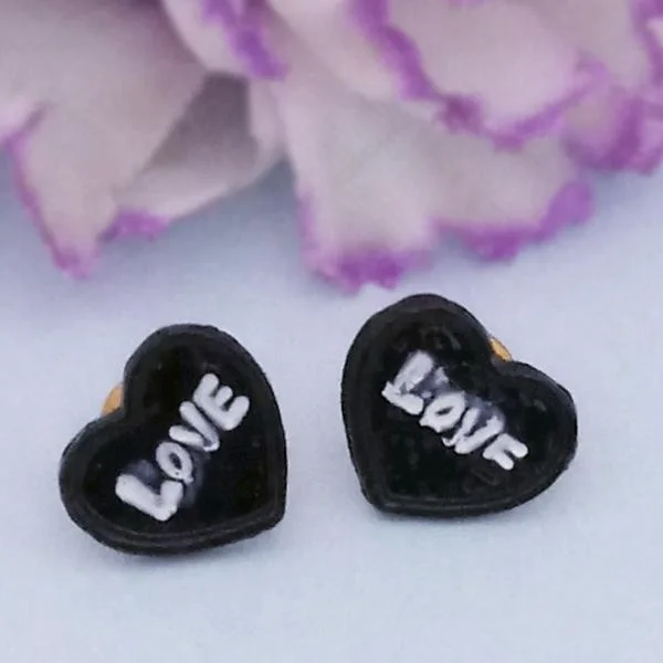 Huge Savings On Premium Jewelry Styles Kriaa Gold Plated " Love " Heart Shape Stud Earrings Huge Savings On Premium Jewelry Styles Kriaa Gold Plated " Love " Heart Shape Stud Earrings