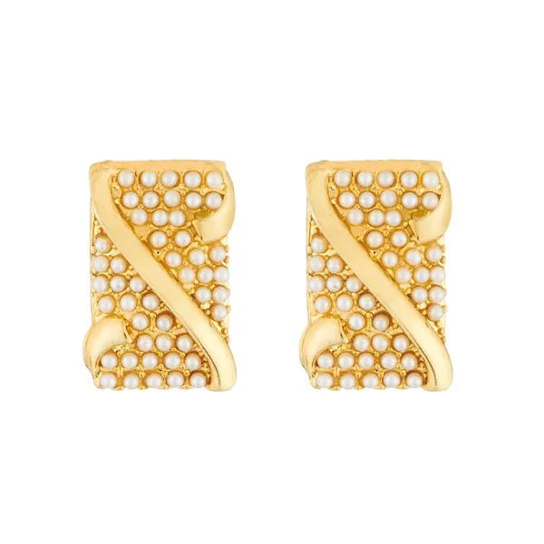 Shine Bright With Our Special Jewelry Promotions Kriaa Gold Plated Pearl Stud Earrings - 1310038 Shine Bright With Our Special Jewelry Promotions Kriaa Gold Plated Pearl Stud Earrings - 1310038