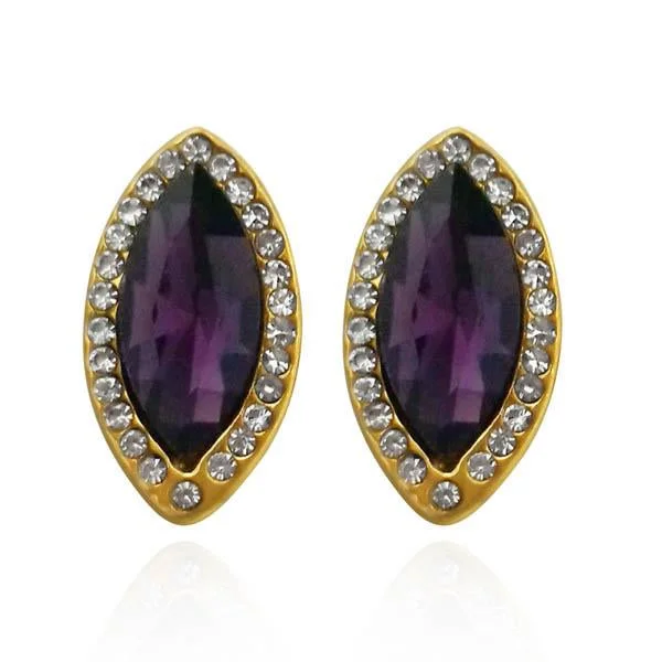 Timeless Jewelry, Timeless Savings – Don't Wait Kriaa Gold Plated Purple Austrian Stone Pack Of 6 Stud Earrings Timeless Jewelry, Timeless Savings – Don't Wait Kriaa Gold Plated Purple Austrian Stone Pack Of 6 Stud Earrings