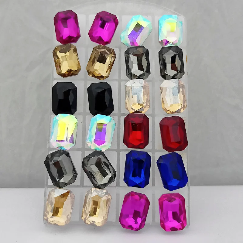 Upgrade Your Collection With Our Limited-Time Jewelry Sale Kriaa Set of 12 Pairs Crystal Stone Stud Earrings Combo Upgrade Your Collection With Our Limited-Time Jewelry Sale Kriaa Set of 12 Pairs Crystal Stone Stud Earrings Combo