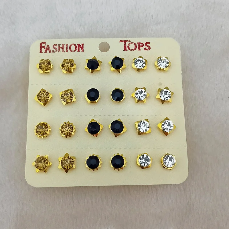 Final Call – Shop Exquisite Jewelry Before It's Gone Kriaa Set of 12 Pairs Crystal Stone Stud Earrings Combo Final Call – Shop Exquisite Jewelry Before It's Gone Kriaa Set of 12 Pairs Crystal Stone Stud Earrings Combo