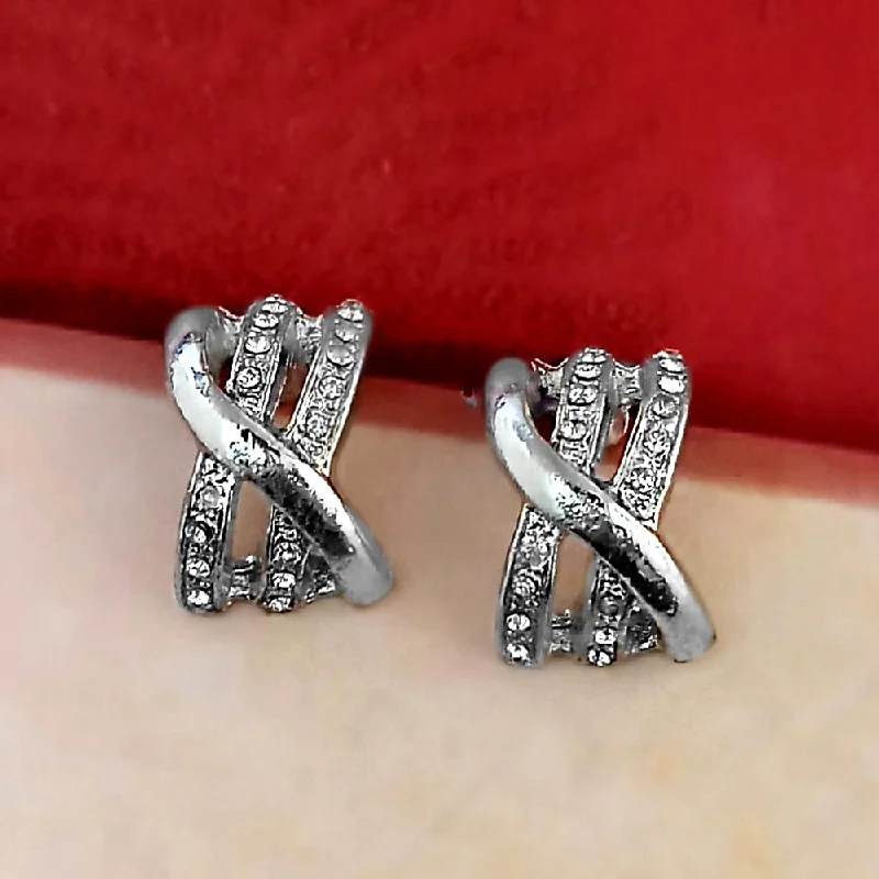 Best Jewelry Deals – Premium Quality At Exclusive Discounts Kriaa White Austrian Stone Silver Plated Stud Earrings Best Jewelry Deals – Premium Quality At Exclusive Discounts Kriaa White Austrian Stone Silver Plated Stud Earrings