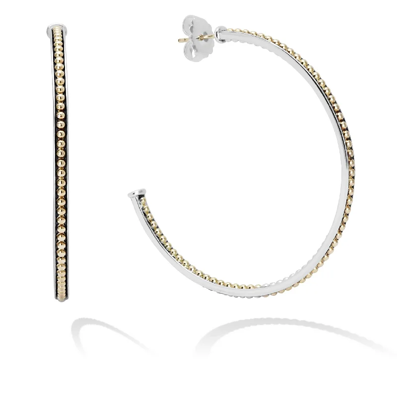 Discounted Jewelry For A Glamorous Look KSL Large Two-Tone Hoop Earrings