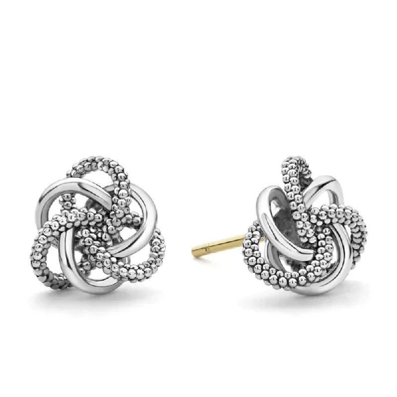 Limited-Time Jewelry Sale – Don't Miss These Deals Lagos Silver Love Knot Stud Earring