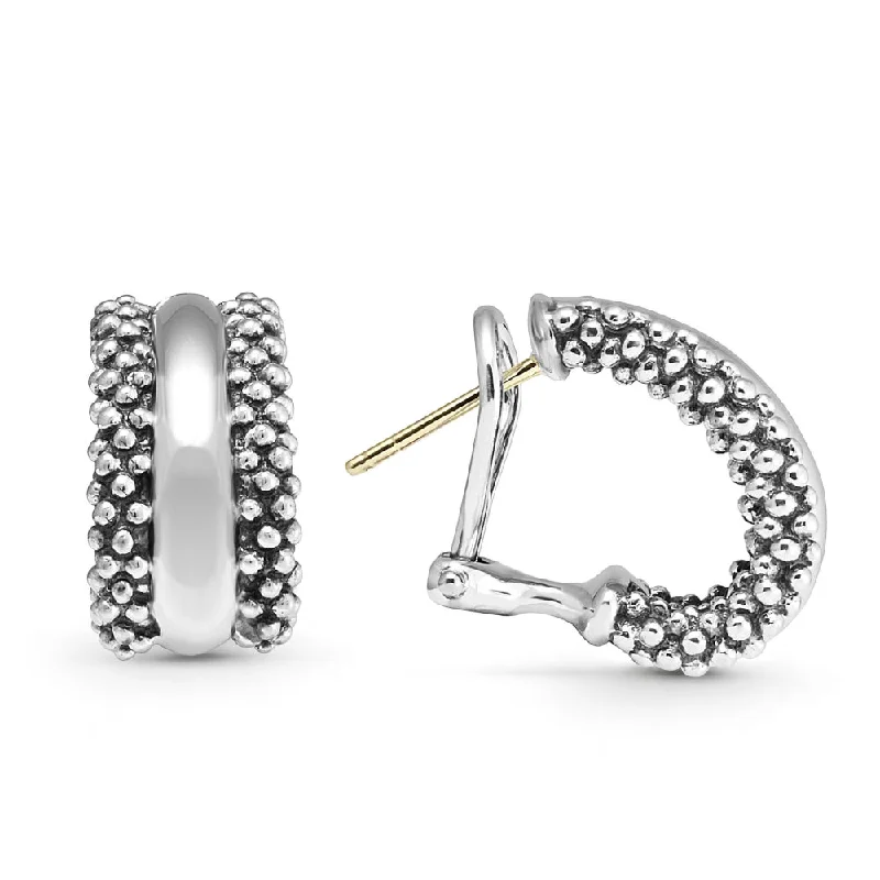 Celebrate Every Occasion With Sparkling Savings Lagos Signature Caviar Huggie Earrings