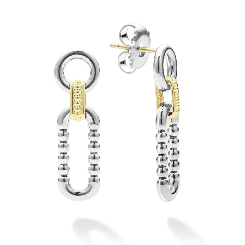 Elevate Your Jewelry Collection With Limited-Time Savings Lagos Two Tone Link Drop Earrings Elevate Your Jewelry Collection With Limited-Time Savings Lagos Two Tone Link Drop Earrings