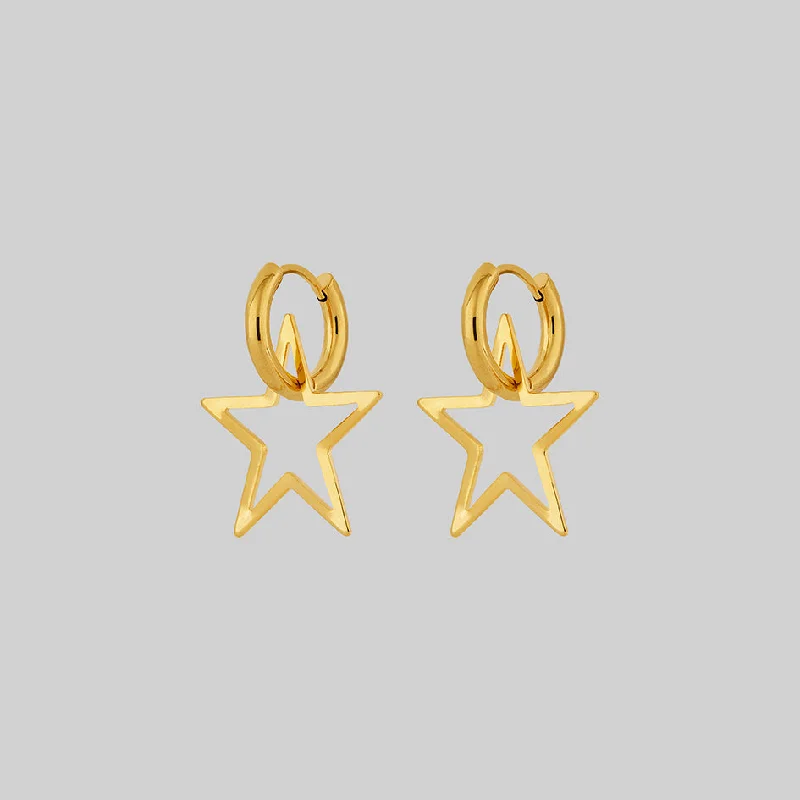 Once-A-Year Jewelry Deals – Shop Before They’Re Gone MAISIE. Star Hoop Earrings - Gold