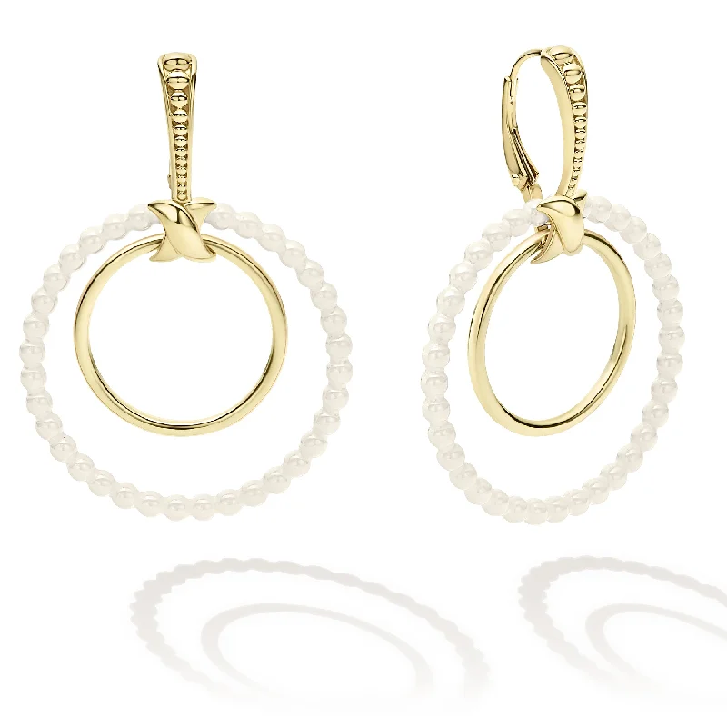 Stunning Jewelry Pieces At The Lowest Prices Ever Meridian Double Circle 18K Gold Earring Set