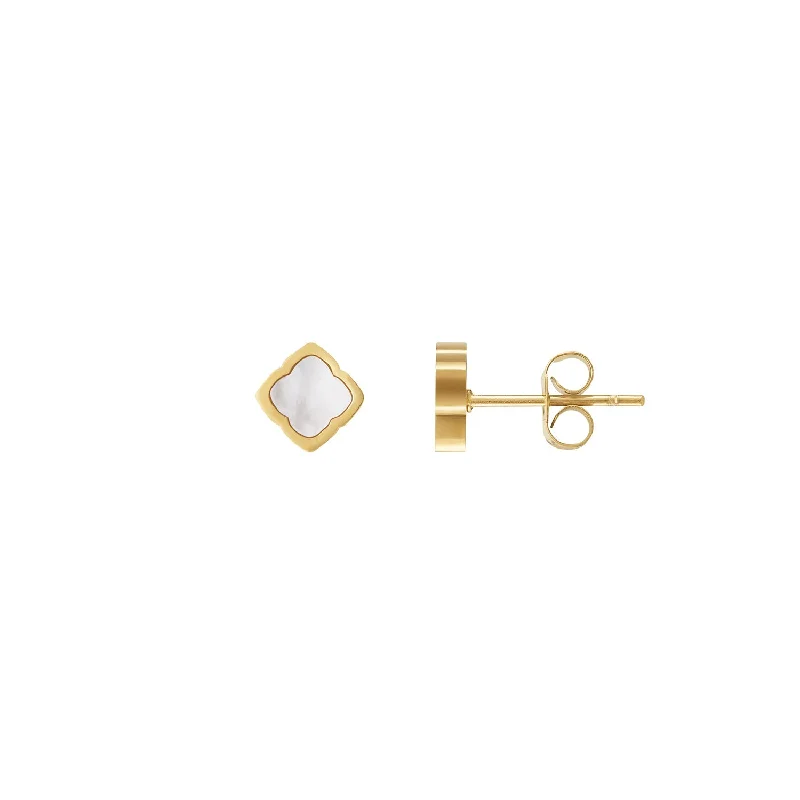 Trendy And Classic Jewelry Now At Reduced Prices Mini Pearl Clover Stud Earrings (Gold) Trendy And Classic Jewelry Now At Reduced Prices Mini Pearl Clover Stud Earrings (Gold)