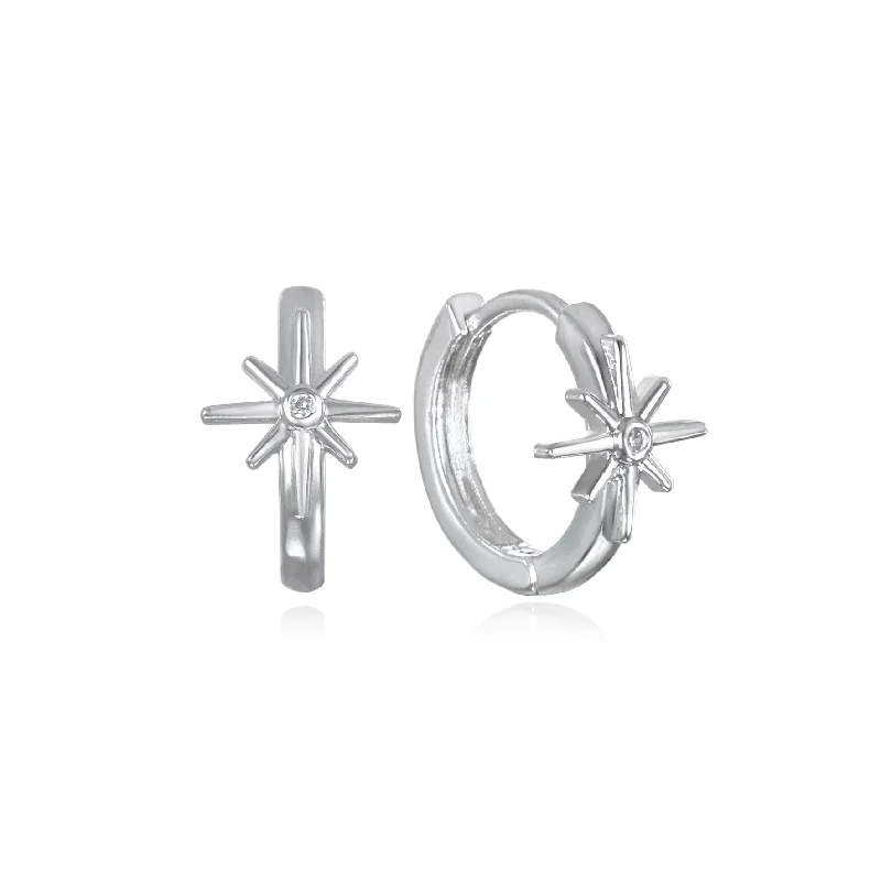 Once-A-Year Jewelry Deals – Shop Before They’Re Gone North Star Huggie Hoop Earrings