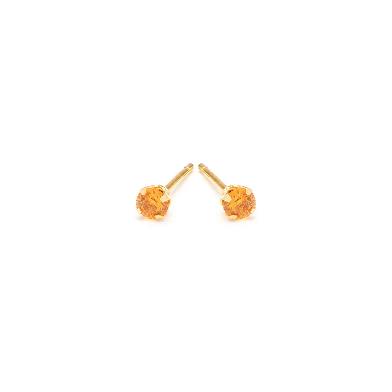 Trending Jewelry Now At Unbeatable Prices November Birthstone 14k Gold Plated Stud Earrings