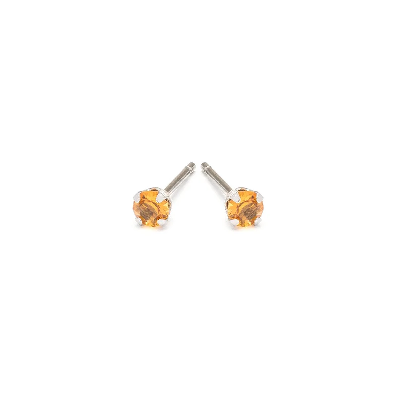 Handcrafted Jewelry Sale – Unique Designs At Low Prices November Birthstone Stainless Steel Stud Earrings